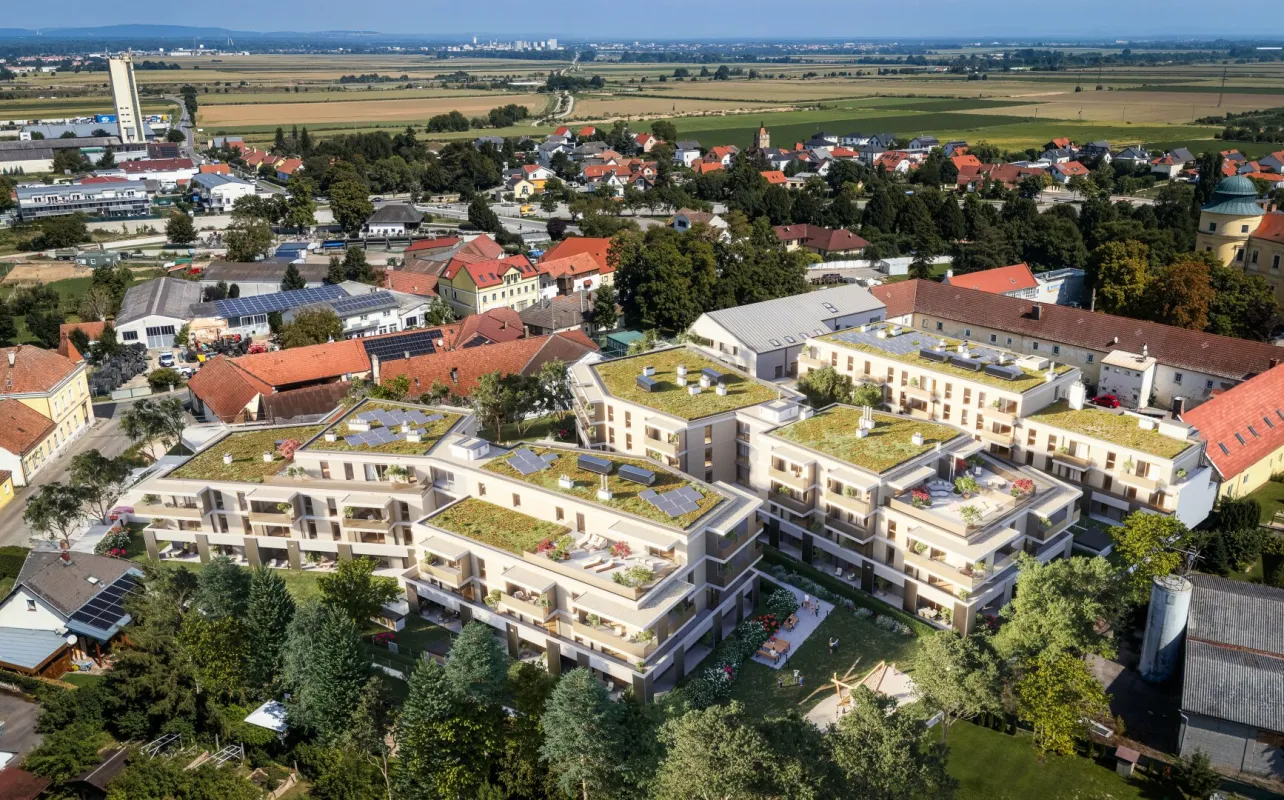 FLORIANI – Quartier am Tullnerfeld - 2 Zimmer mit West Balkon - Hochwertig ausgestattet - Bahnhof Tullnerfeld in der Nähe - Bild 1