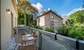 EINMALIGE GELEGENHEIT! Klimatisierter Altbau-Erstbezug mit 2 BALKONEN beim BELVEDERE!