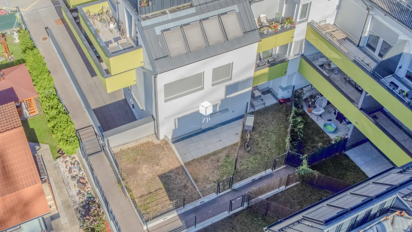 Exklusive Gartenwohnung an der Donau im Erstbezug mit traumhaftem Blick auf den Kahlenberg! - Bild 1