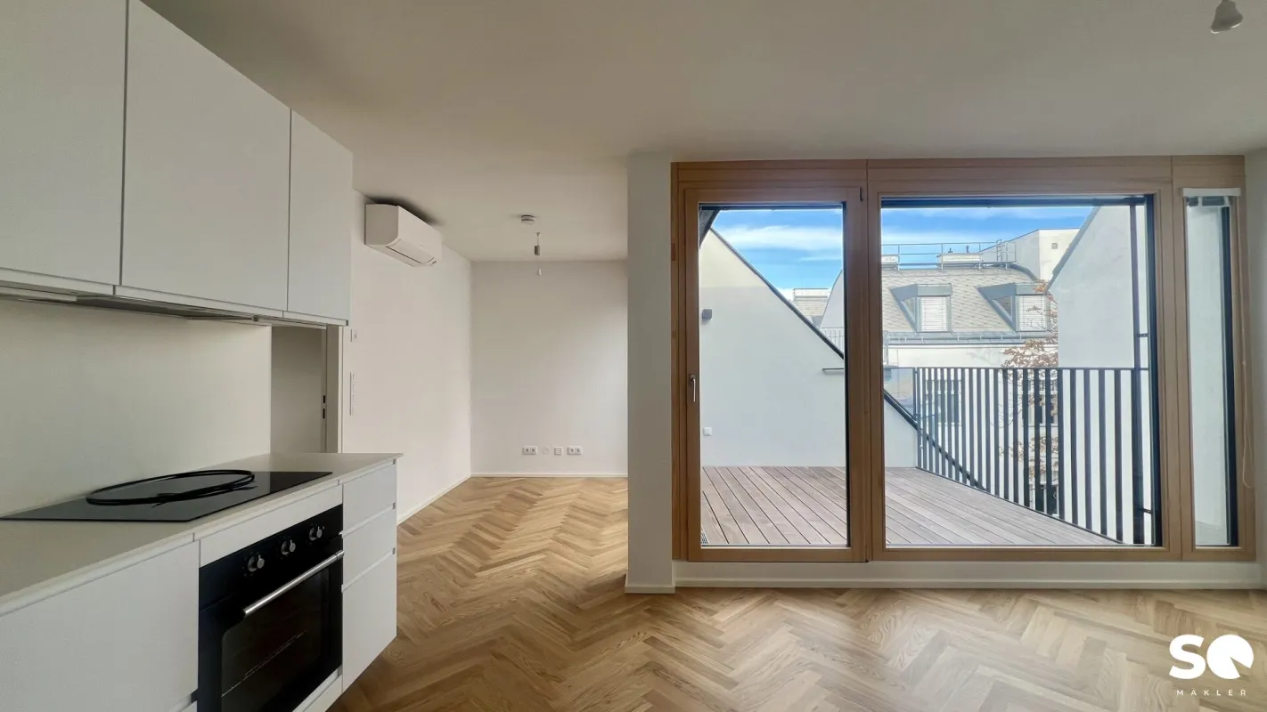 # SQ - EXKLUSIVE DACHGESCHOSSWOHNUNG IN 1030 WIEN - SEIDLGASSE - 2 ZIMMER und TERRASSE - TOP 17 - Bild 1