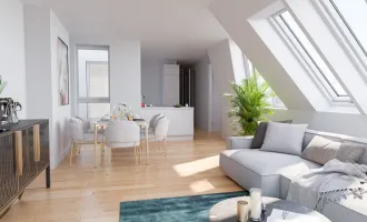 Elegantes Wohnen über den Dächern Wiens - exklusive 4 Zimmer Dachgeschosswohnung mit Terrasse