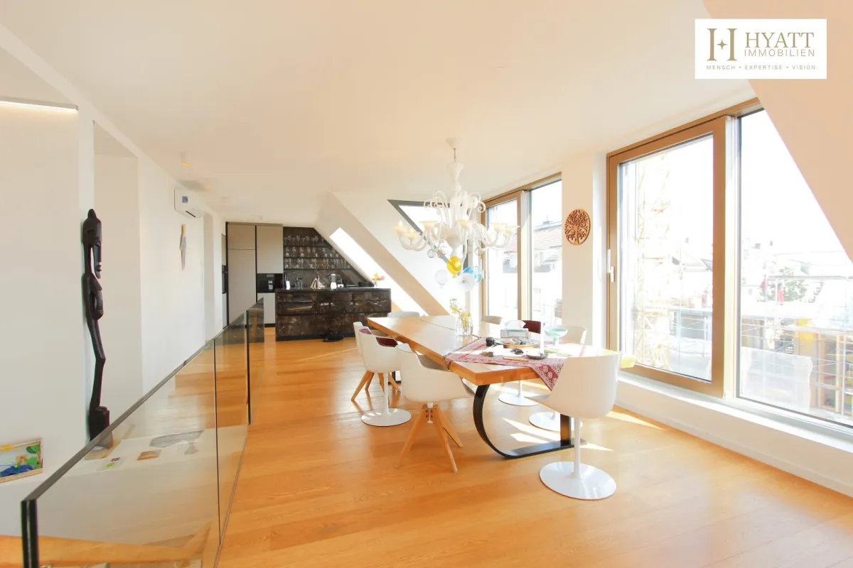 9 Zimmer Penthouse-Duplex | 360°-Panoramablick über Wien | zwei Garagenplätze | Sauna - Bild 1