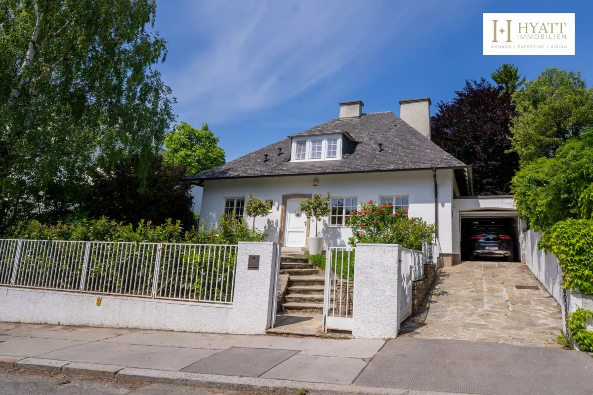 Privates Refugium mit Stil – Villa in idyllischer Grünruhelage des 19. Bezirks - Bild 1