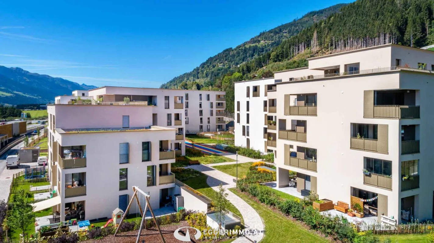 5700 Zell am See / Sonnengarten Limberg; Große Familienwohnung : 92m² Maisonette 4 Zimmer-Wohnung mit Terrasse, Eigengarten, Tiefgarage, - Bild 1