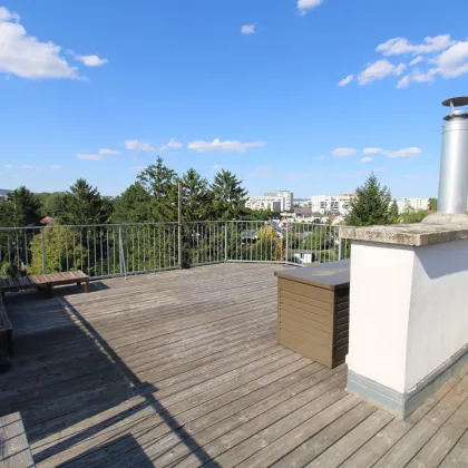Große Terrasse, 360° Rundumblick, Sonne - alles im Herzen von Floridsdorf! - Bild 3
