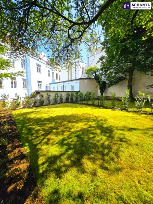 Rasenmäher statt Straßenlärm! TOP saniert + Herrlicher Eigengarten + Hofseitiger Balkon + Viel Grün + Viel Lebensqualität + Absolute Ruhelage + Ideale Raumaufteilung! Besser geht´s nicht! Nicht lange zögern... - Bild 1