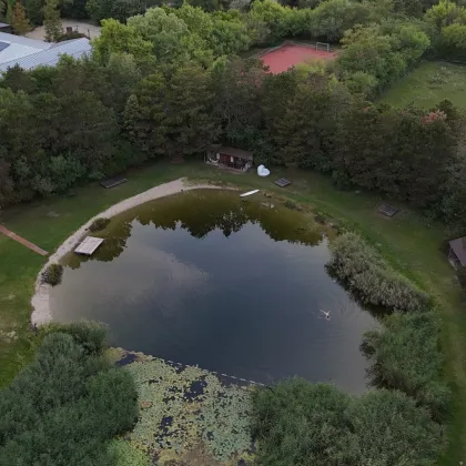Einzigartiges Grundstück im Naturparadies mit Badesee, Sportplatz & Reithalle - Bild 3