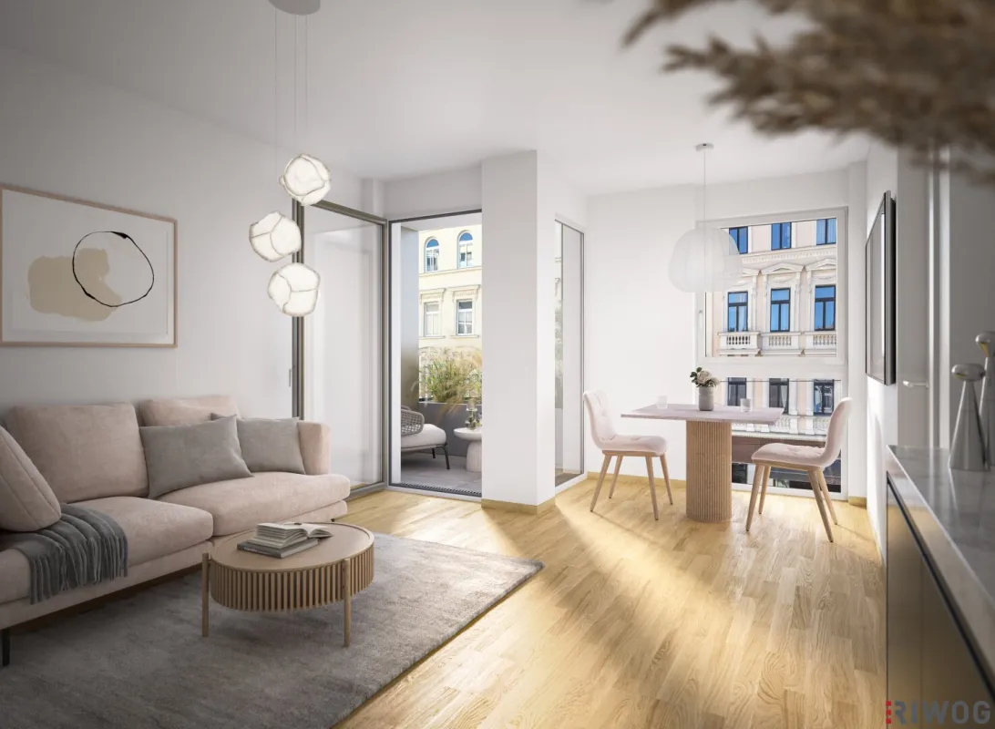 ERSTBEZUG mit Loggia | 2-Zimmer Neubauwohnung | Fernwärme | Fassadenbegrünung | TG-Stellplatz optional | Nachhaltiges Wohnbauprojekt - Bild 1