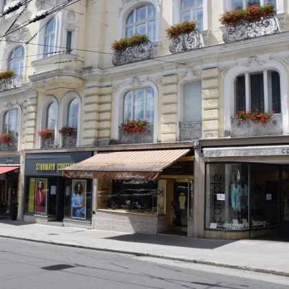 MAKARTPLATZ: GESCHÄFTSLOKAL MIT SCHÖNEN AUSLAGEN, 68qm - Bild 2