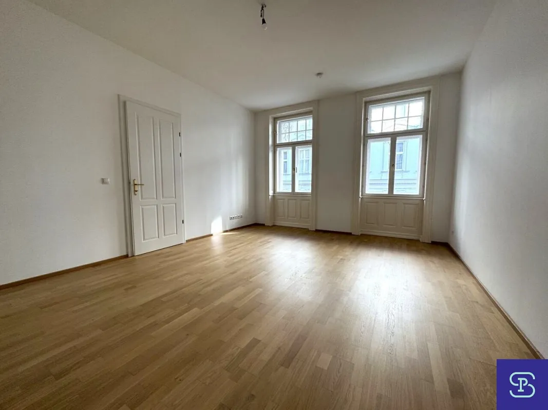 Provisionsfrei: Unbefristeter 98m² Altbau mit 11m² Süd-Loggia und Einbauküche - 1070 Wien! - Bild 1
