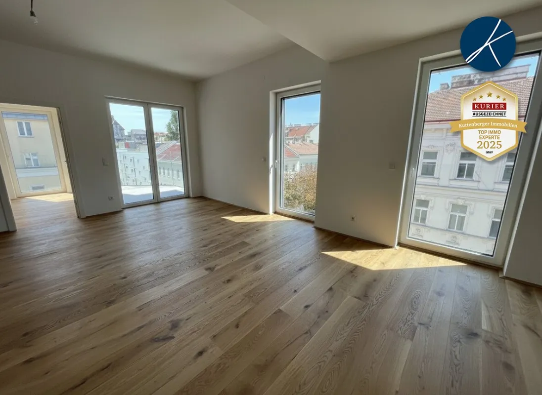 *Superprojekt: ''Über den Baumwipfeln" TOP 49 kreisförmig begehbar *MIT ZWEI TRAUMHAFTEN WEST-LOGGIEN* - Bild 1