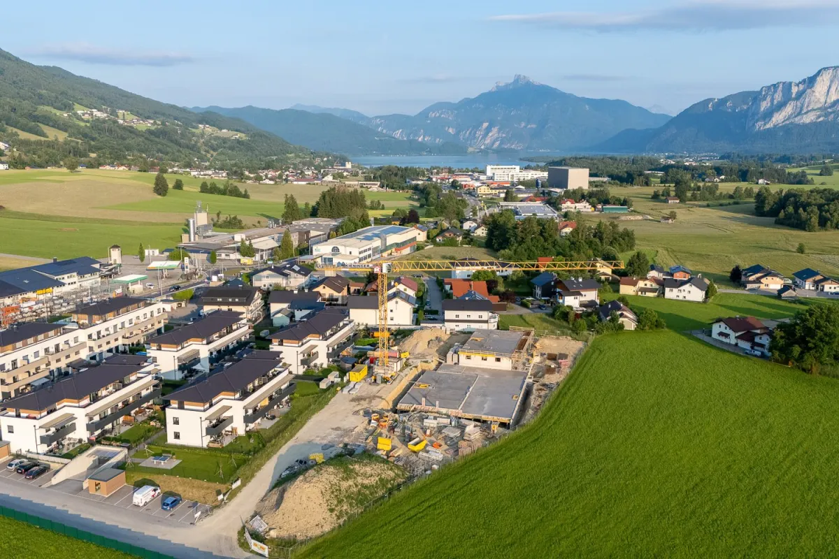 BAUSTART ERFOLGT - PROVISIONSFREI! Mondsee 2 Zi. Gartenwohnung mit ca. 90 m² Garten - BAURECHTOBJEKT - Bild 1