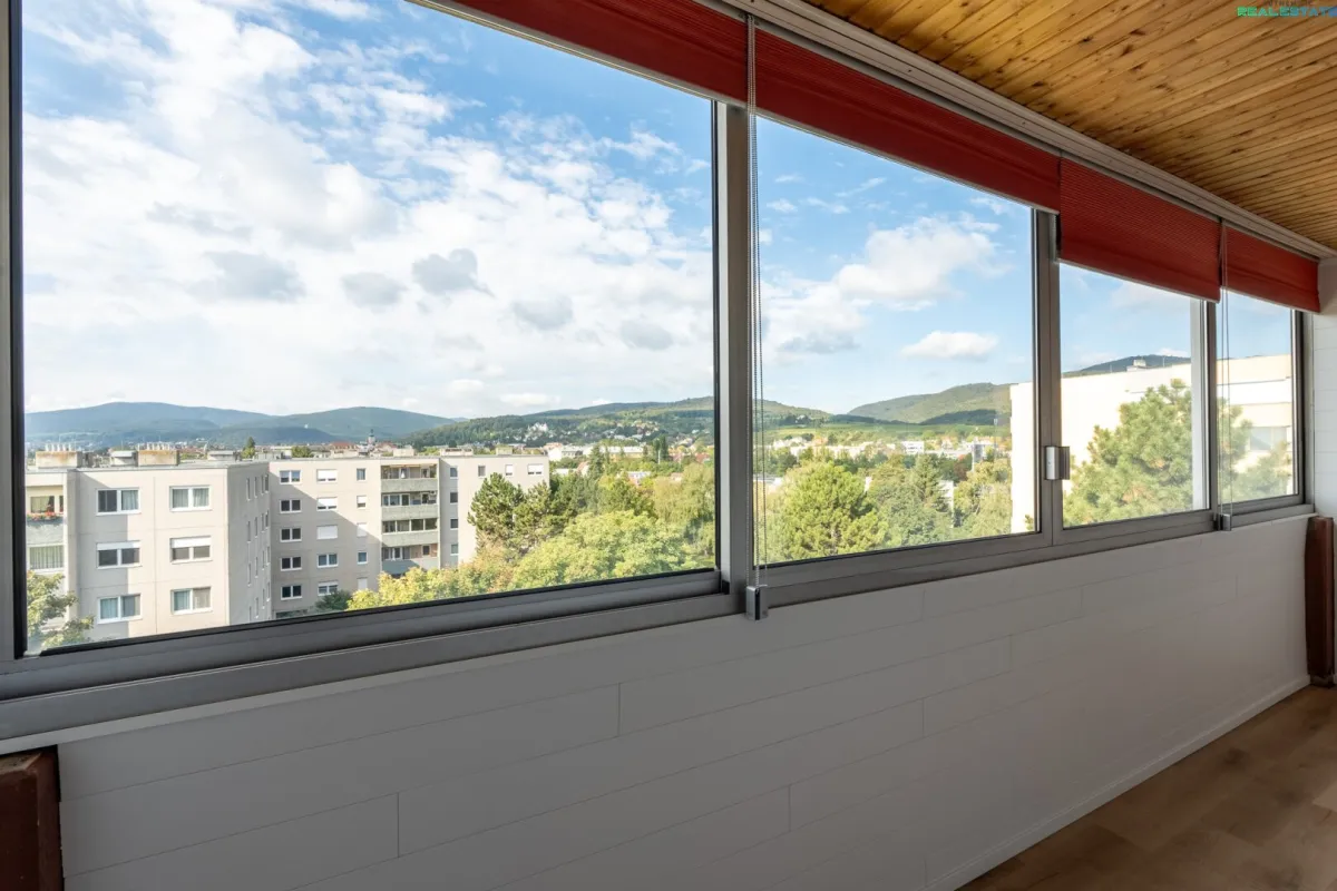 Gepflegte 3-Zimmer-Wohnung mit Panoramablick über Baden! - Bild 1