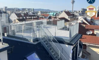 *Superprojekt: ''Über den Baumwipfeln" *TOP 53* MIT BALKON + SUPER-PANORAMA-DACHTERRASSEN + 360° WIEN-BLICK