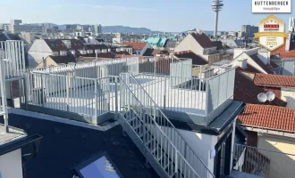 *Superprojekt: ''Über den Baumwipfeln" TOP 53 MIT BALKON + SUPER-PANORAMA-DACHTERRASSE & WIEN-BLICK