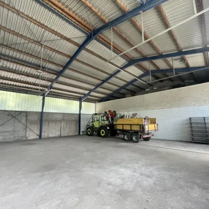 800 m² HALLEN und 1.100 m² AUSSENFLÄCHEN FÜR LAGER/WERKSTATT -- NÄHE SIEGENDORF/EISENSTADT! - Bild 3