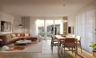 Moderne 3-Zimmer-ETW in Klagenfurt: Erstbezug mit großem Balkon