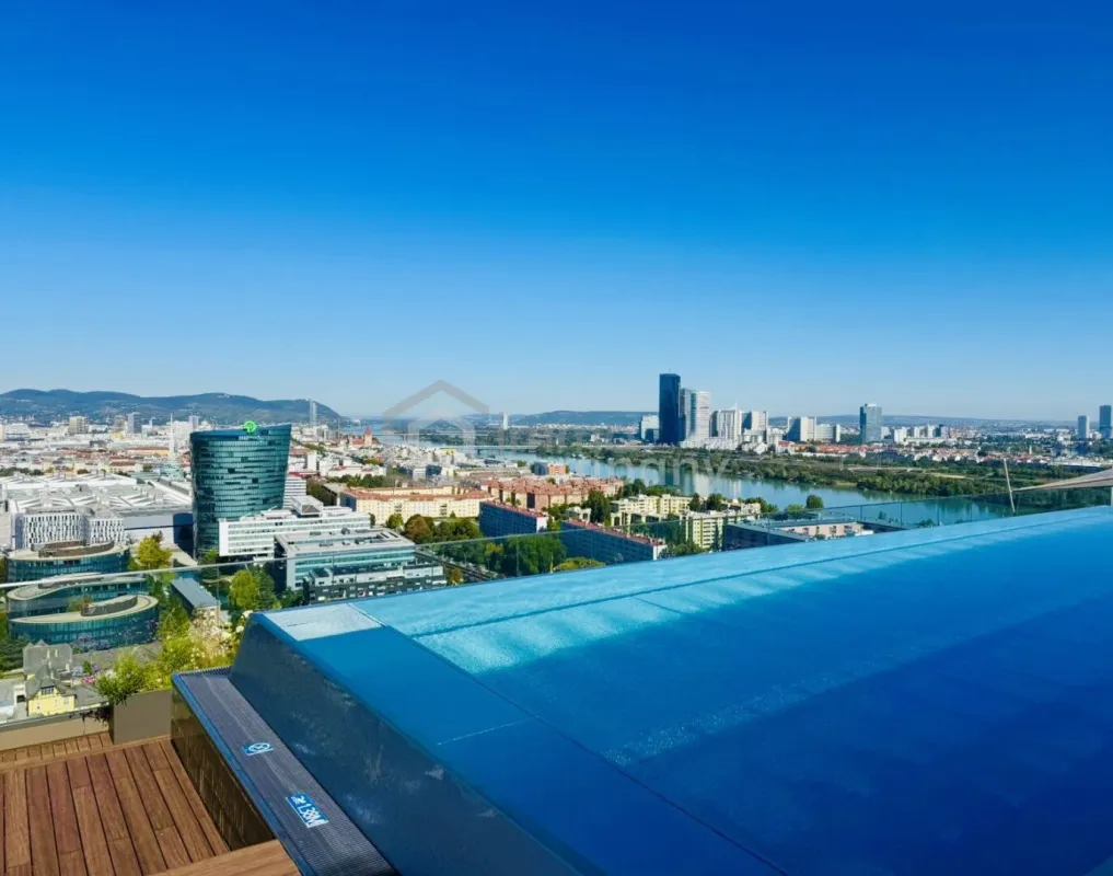 Einzigartige 5-Zimmer-Wohnung mit 45 m2 großem Balkon und Stadtblick in einem neuen, mehrstöckigen Premiumgebäude! Pool, Sauna, Gym!2. Bezirk. U2 - Bild 1