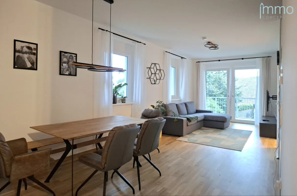 Neubau BJ 2022 - Top 3 Zimmer Balkonwohnung inkl. Tiefgaragenstellplatz - ruhige Stadtlage mit Grünblick - Bild 1