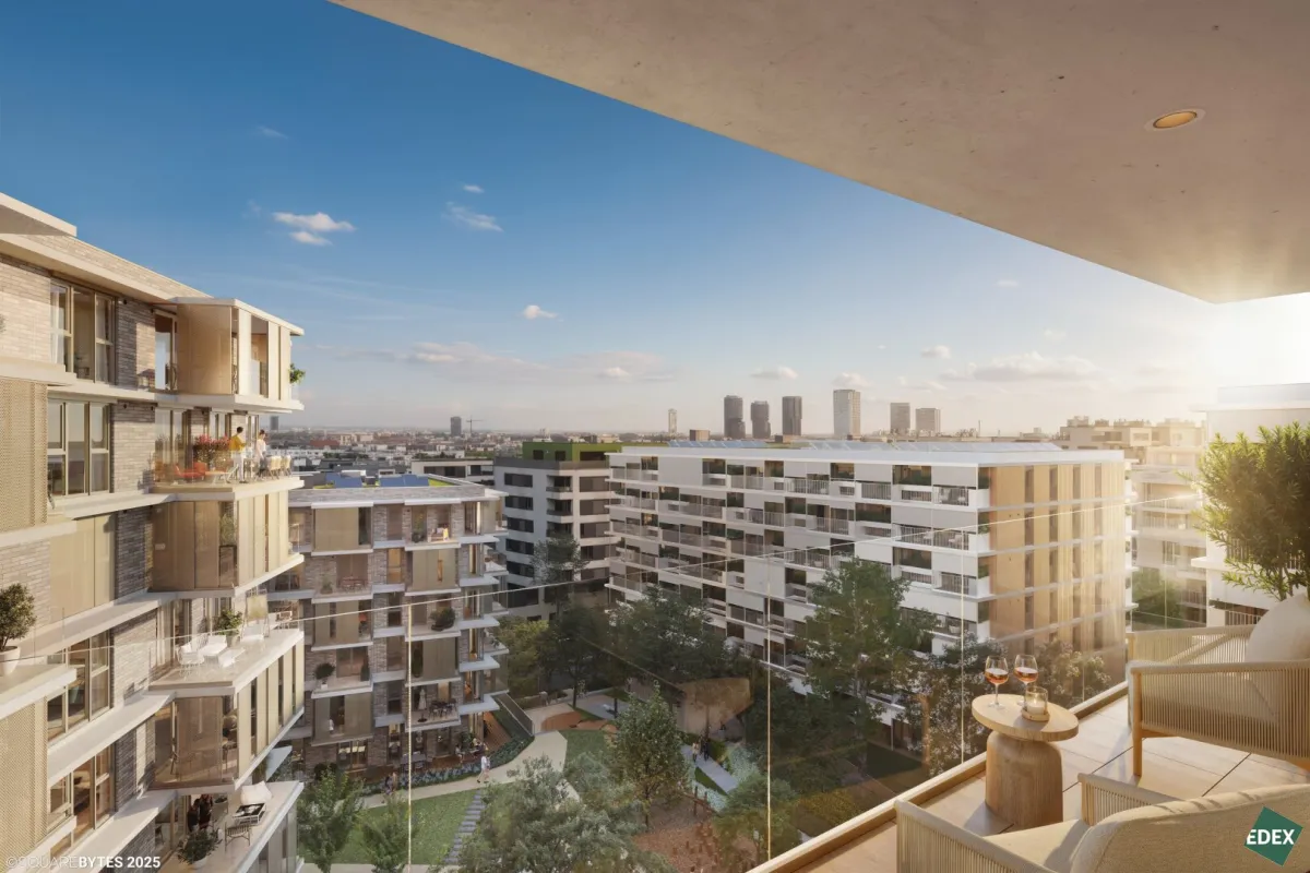 3-Zimmer-Wohnung mit zwei Balkonen und Parkblick |URBAN DAHEIM | BAUFELD 13 - Bild 1