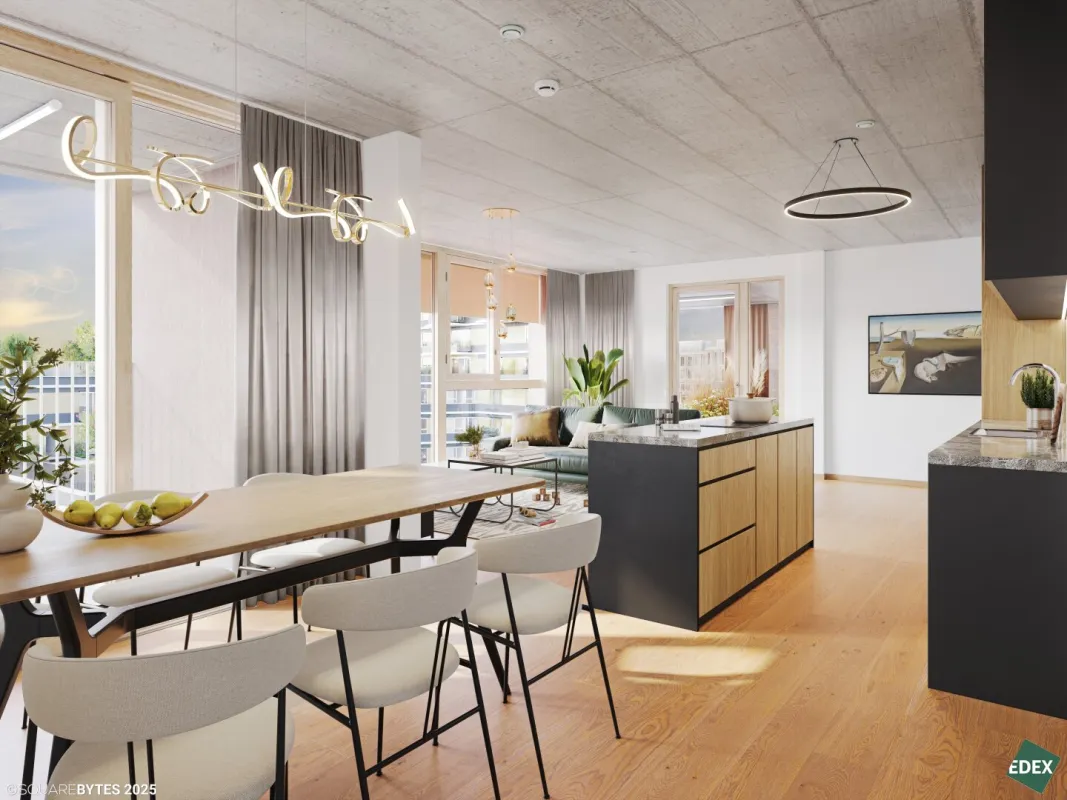 VILLAGE IM DRITTEN | OPTIMALE AUFTEILUNG | 3-ZIMMER MIT BALKON - Bild 1