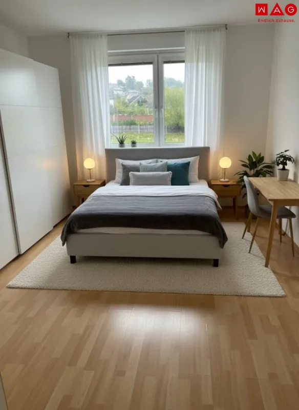 Viel Platz für die Familie! Ihr neuer Wohn(t)raum in Schärding: 2 Kinderzimmer, sonnige Loggia (rd. 5,09 m²) und ruhige Lage im Grünen– Frei ab Oktober 2025! - Bild 1