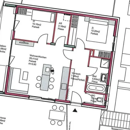 Neumarkt am Wallersee: Sonnige 3-Zimmer-Dachgeschosswohnung mit großzügiger Terrasse - Bild 2