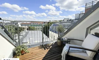 Traumblick! Urbanes Wohnen– 1,5-Zimmer-Juwel im 7. Bezirk mit riesiger Dachterrasse