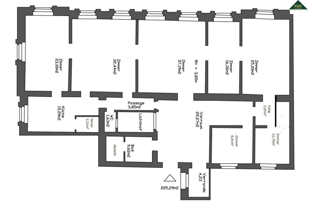 REPRÄSENTATIVES BÜRO / ATELIER / ORDINATION - IN WUNDERBAREM ALTBAU - Bild 1