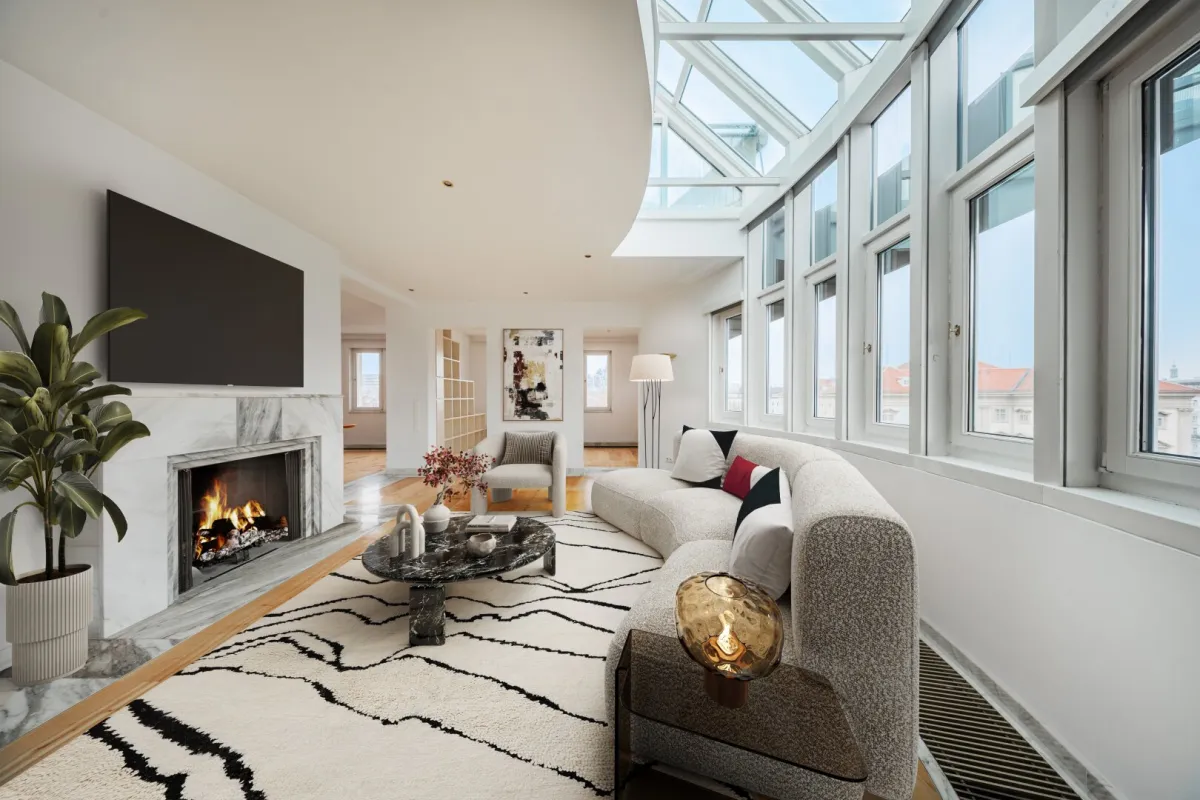 EXKLUSIVE DACHGESCHOSSWOHNUNG IN BESTLAGE DES 9TEN BEZIRKS MIT BLICK AUF PALAIS LIECHTENSTEIN - Bild 1