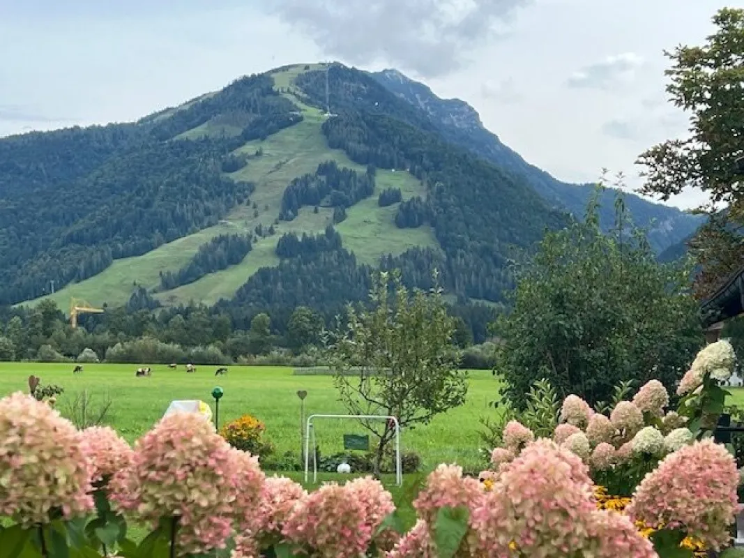 Wohnen, wo andere Urlaub machen  -   4 Zimmer-Gartenwohnung mit großer Terrasse in Kössen - Bild 1