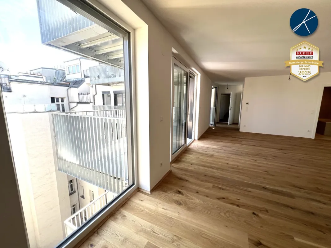*Superprojekt: ''Über den Baumwipfeln" TOP 46 - 4 Zimmer mit ÜBERDACHTEM BALKON (17,5 m²) - Bild 1