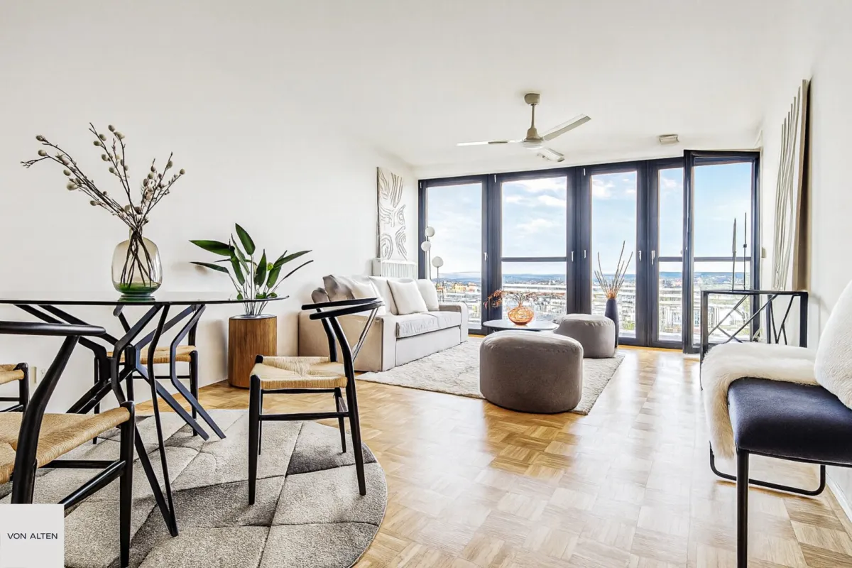 3-Zimmer-Wohnung mit Loggia: Wohnung im K6 Hochhaus - Bild 1