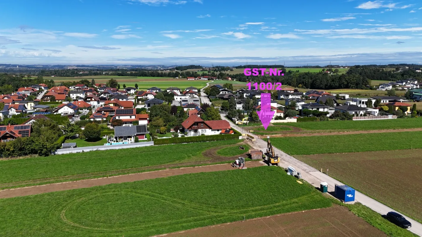 Ebenes Baugrundstück im Grünen | Steinerkirchen Frohnhofen | GST-Nr. 1100/2 - Bild 1