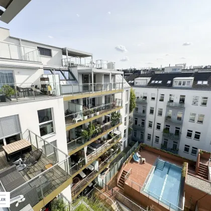 Dachterrassentraum - Einzigartiger Ausblick - Vollmöbliert - Gemeinschaftspool - in Bestlage des 2. Bezirks - Bild 2