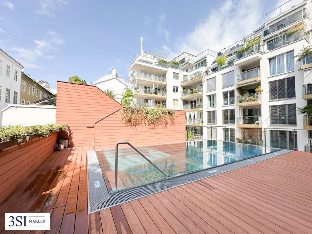 Dachterrassentraum - Einzigartiger Ausblick - Vollmöbliert - Gemeinschaftspool - in Bestlage des 2. Bezirks - Bild 1