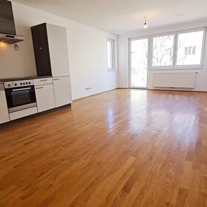 U3-NÄHE, LORYSTRASSE, 61 m2 Neubau mit 45 m2 Terrasse, 2 Zimmer, Einbauküche, Wannenbad, Garage möglich, 3. Liftstock - Bild 3