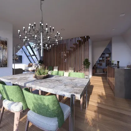 Einzigartige 105 m² große Dachgeschoss Wohnung mit Fernblick // zentrale Lage 1040 // Planstudie DG Ausbau - Bild 3