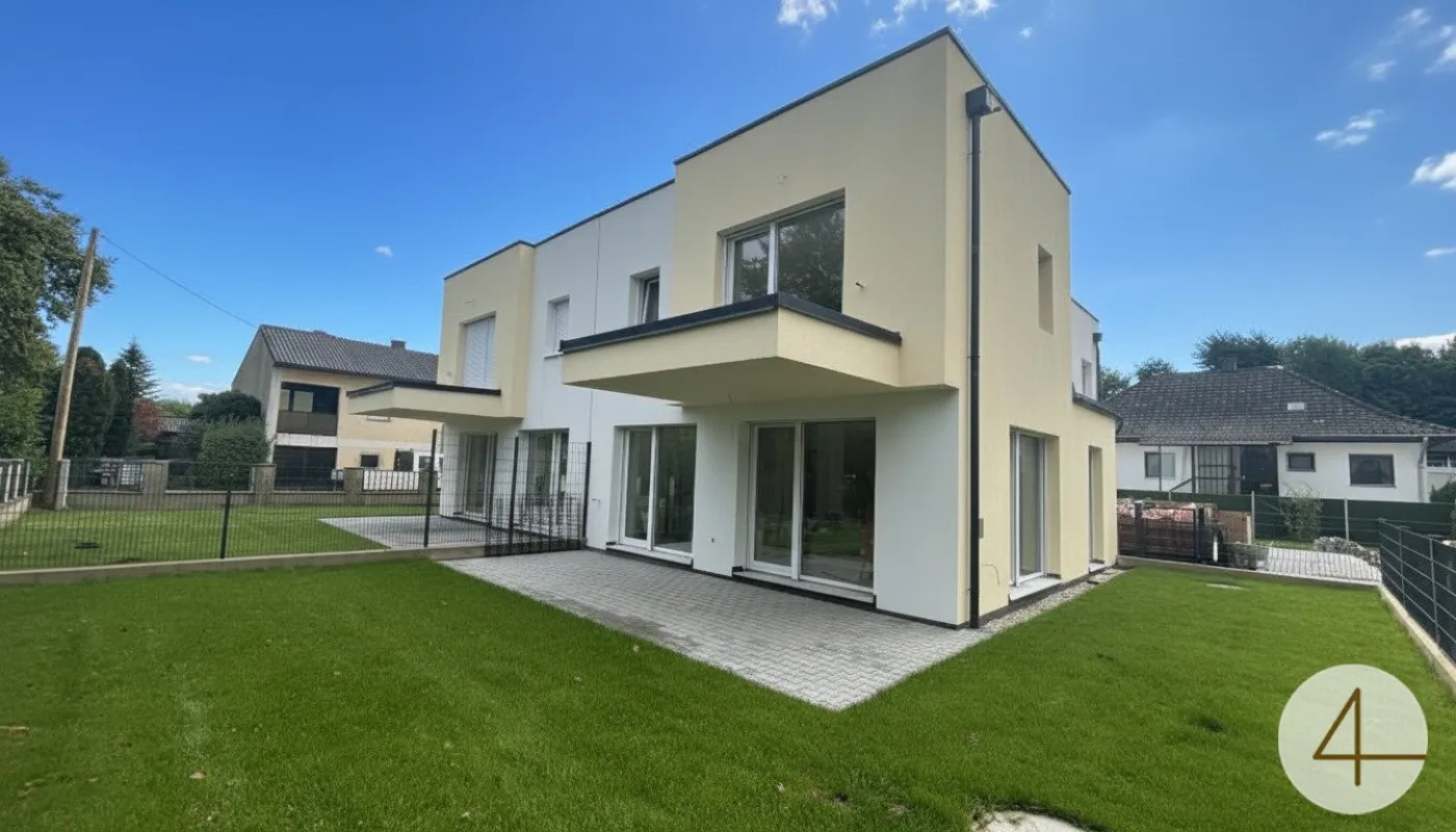 Top-Neubau in Markgrafneusiedl: 5-Zimmer-Ziegelhaus mit Eigengarten, Balkonen 2 Stellplätze – schlüsselfertig! - Bild 1