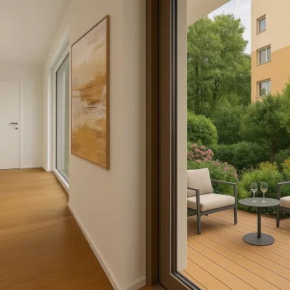 Kurz vor Fertigstellung + PROVISIONSFREI + Hof-Apartment + Terrasse + ca. 48m² gew. NFL + hochwertige Ausstattung + Garage (optional) + Neubauprojekt - Bild 3