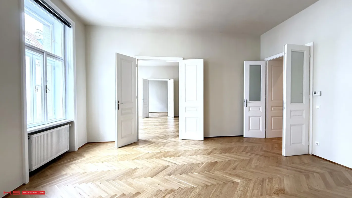 MITTEN IM ACHTEN - TOPKAUF  € 7000.-/m² - 142m²WFL - RENOVIERTE STILETAGENWOHNUNG - 4 ZIMMER - 3.LIFTSTOCK - Bild 1