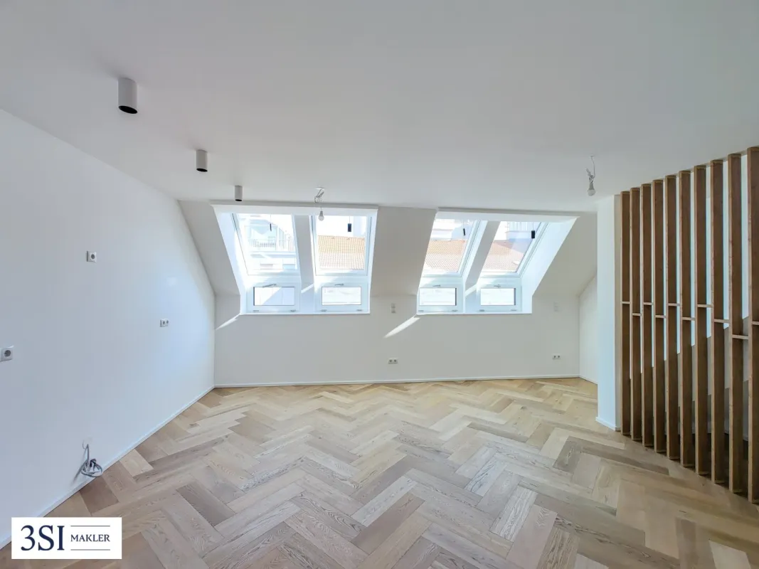 Exklusive 2-Zimmer Dachgeschosswohnung mit Terrasse und Balkon nahe AKH und St. Anna Kinderspital - Bild 1