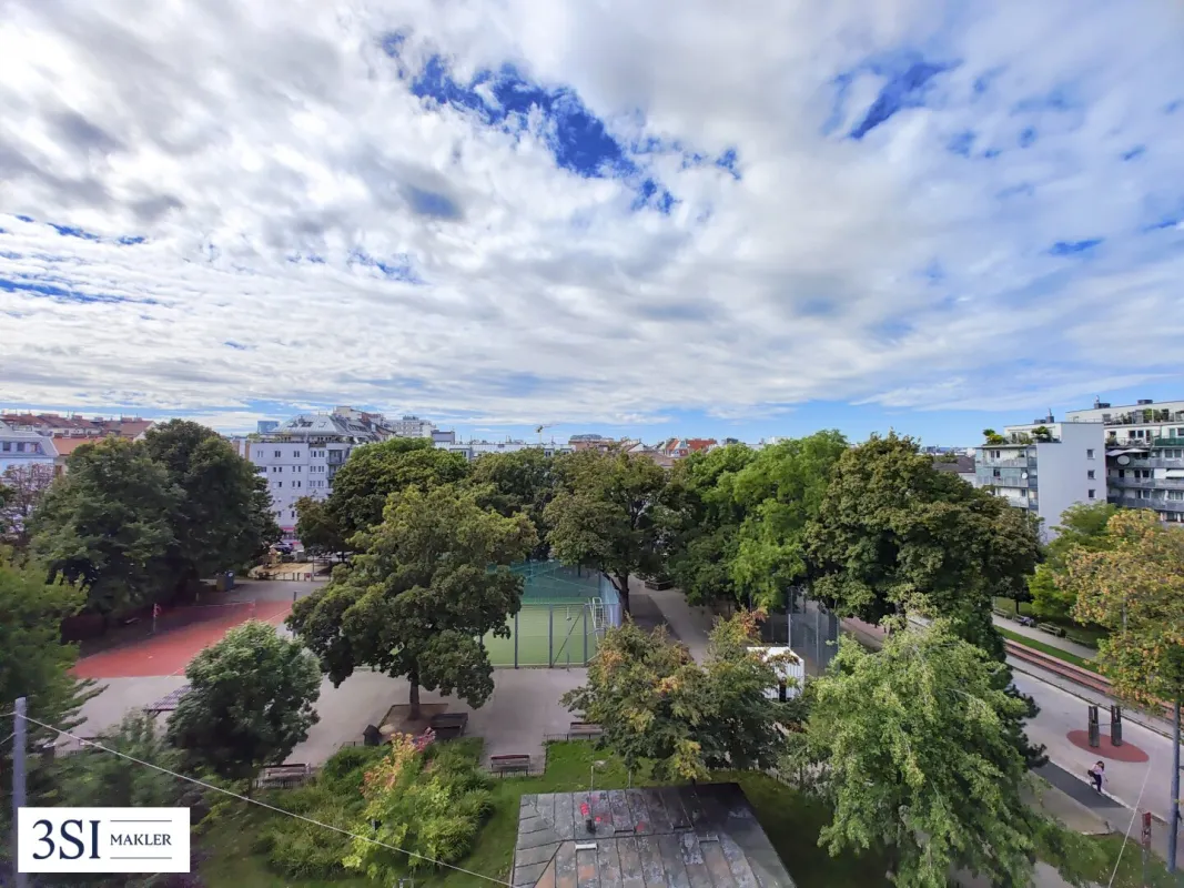 Baubewilligter Rohdachboden in zentraler Lage von Favoriten mit Blick auf den Laubepark - Bild 1
