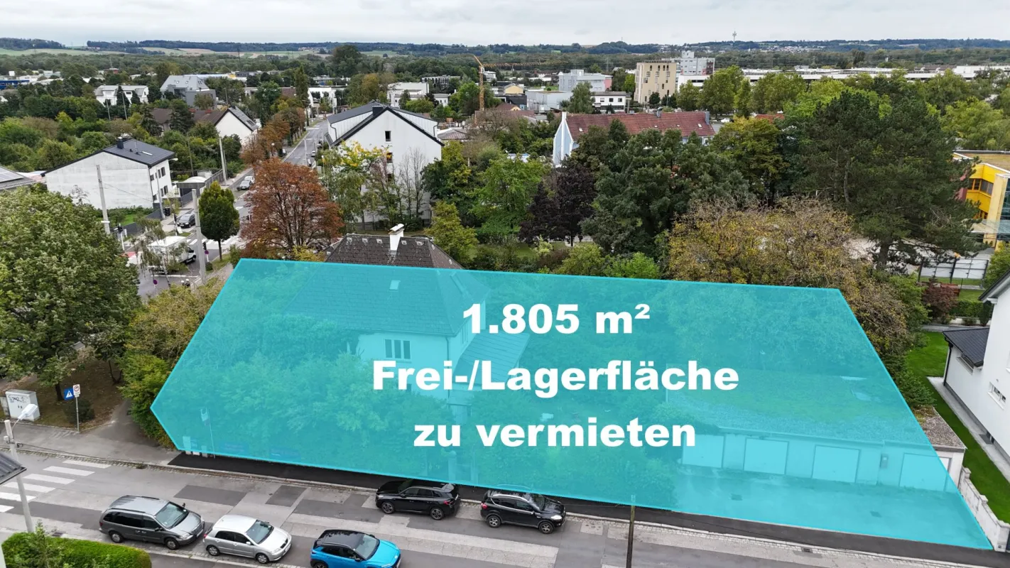 1.805 m² Freifläche um € 1,50/ m² in 4030 Linz zu vermieten - Bild 1