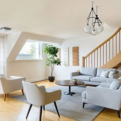 Wohnen über den Dächern Wiens // Maisonette mit 3 Terrassen, Rooftop & traumhaftem 360°-Ausblick - Bild 2