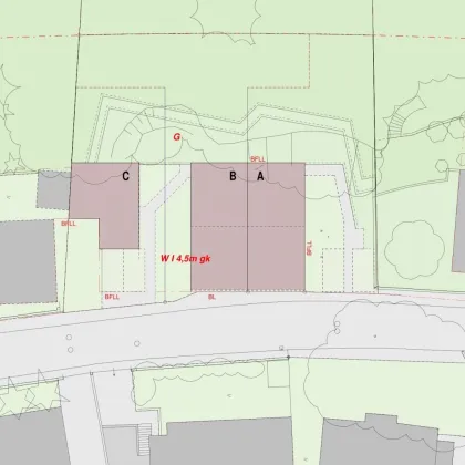 baugenehmigtes Wohnbauprojekt für 5 Familienhäuser in außergewöhnlicher Villen-Waldrandlage! Rundum - Natur pur! - Bild 2