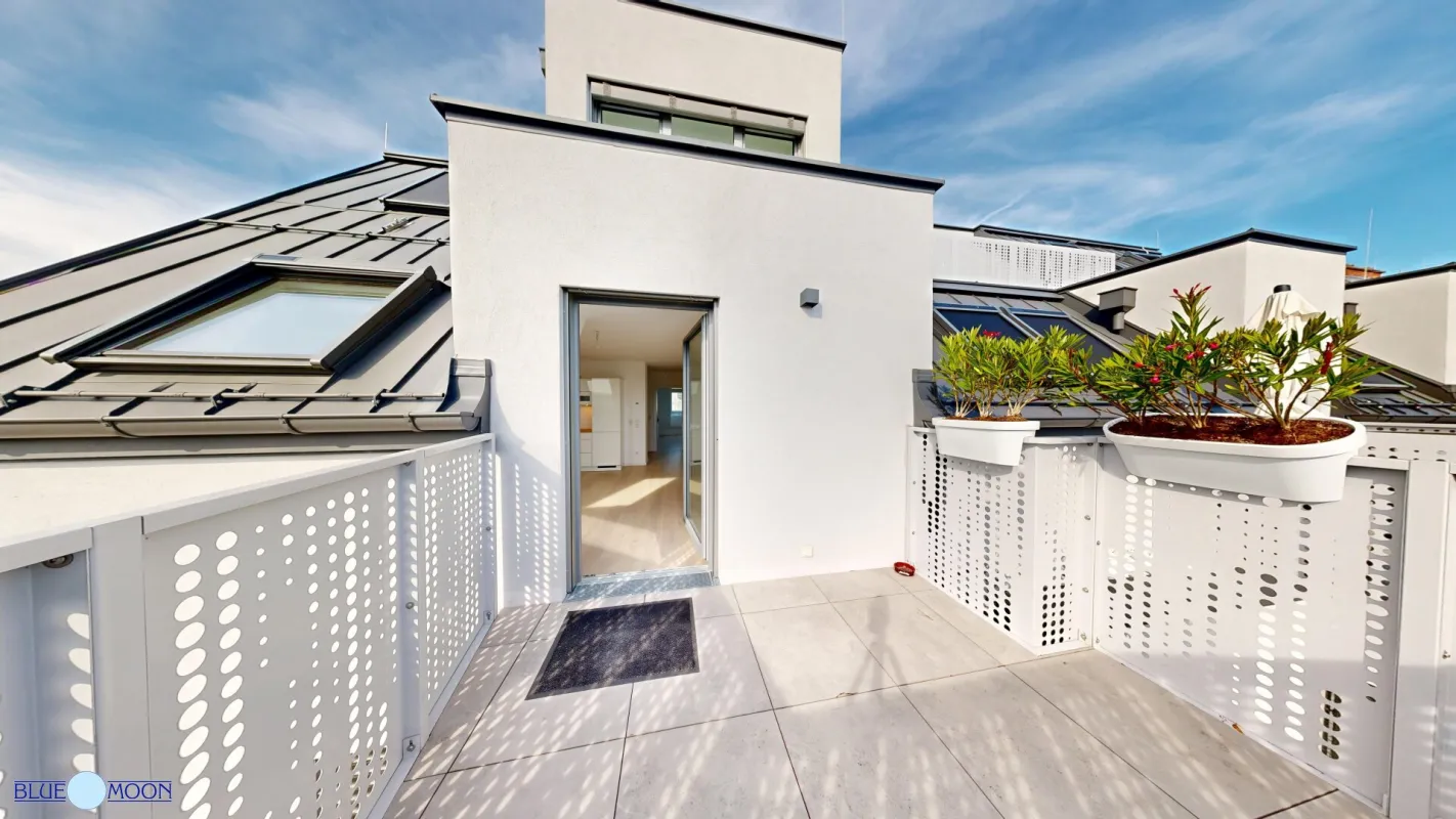 1140 Wien, Hütteldorfer Straße, Terrassenfernblick, 2 Zimmer + Wohnküche, 71m² + 7,5m² Terrasse, Dachgeschoss, moderne Einbauküche, Erstbezug, Top Infrastuktur - Bild 1