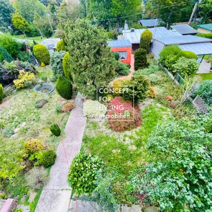 Haus & Garten 712m2 | nahe Naturpark & Grünoase Liesing | 2-3 Wohneinheiten | 2 Nebengebäude | Garage | ideal für Immobilienprojekt - Bild 2