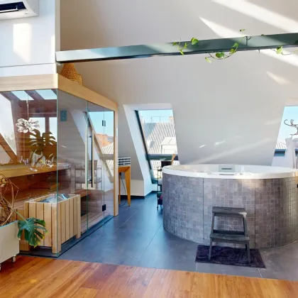 Dachgeschoss-Maisonette mit Loft-Charakter, Wellness-Oase & Weitblick - Bild 3