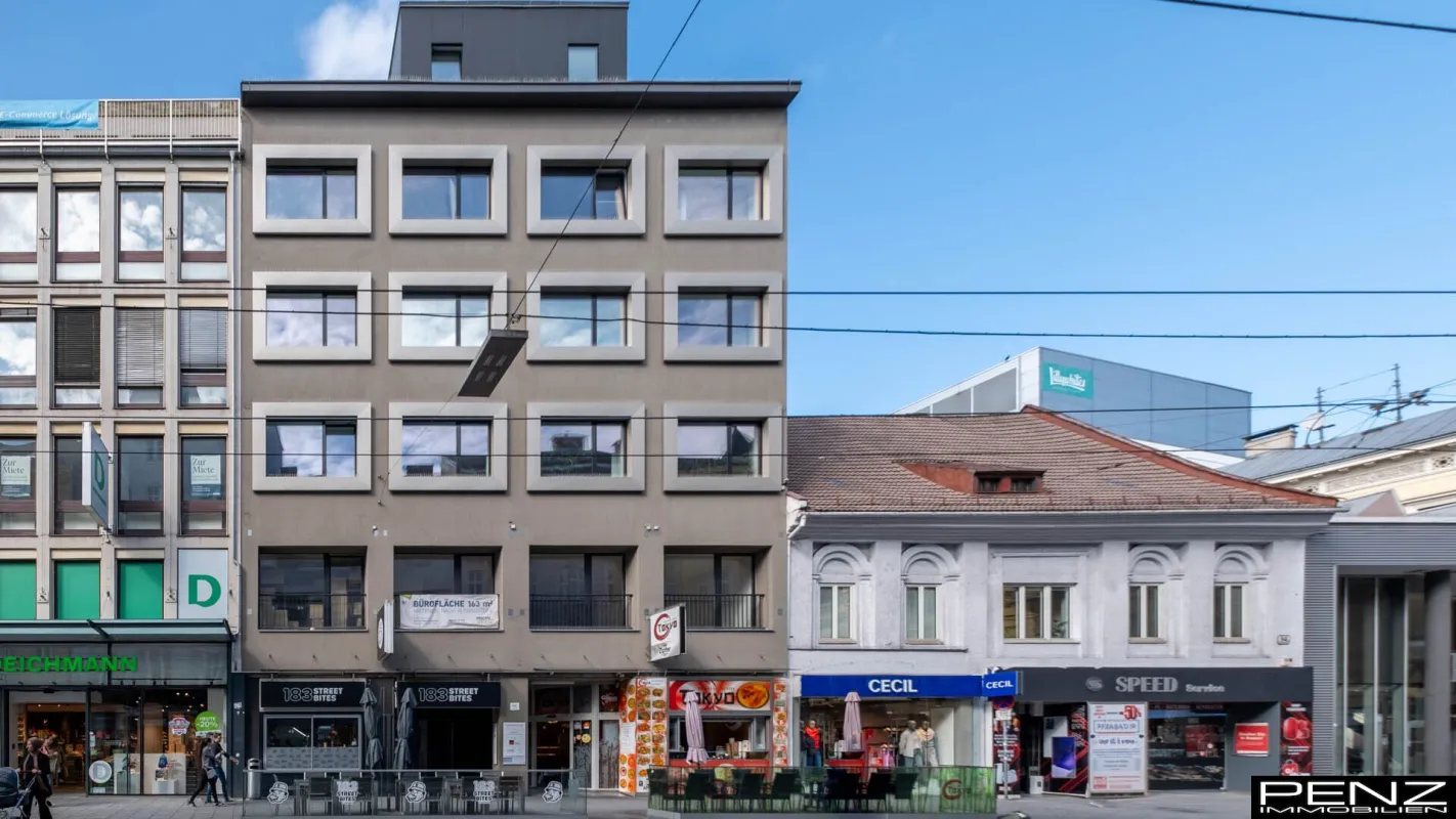 LINZ: Modernes Geschäftshaus an der Landstraße mit Büros und Geschäften - Bild 1
